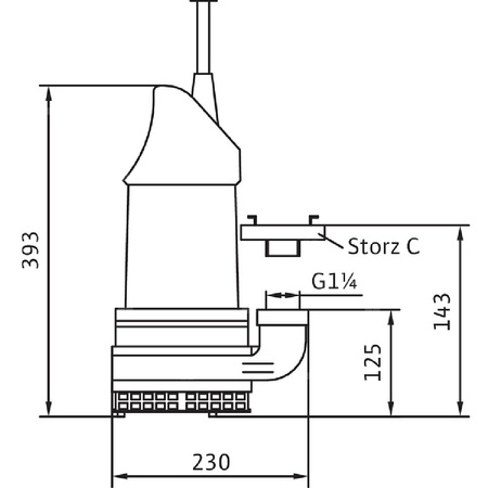 Pompa zanurzeniowa do ścieków WILO EMU KS 8 D SVA+V żeliwo 3 x 400 V, moc 1.1 W 50 Hz