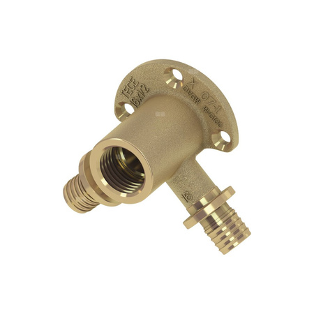 Kolano naścienne 90' TECE flex, mosiądz, 16 mm x 1/2'' (zz x GW), 16 mm