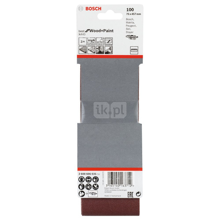 PAS BEZK. 75X457 BEST F/WOOD P100