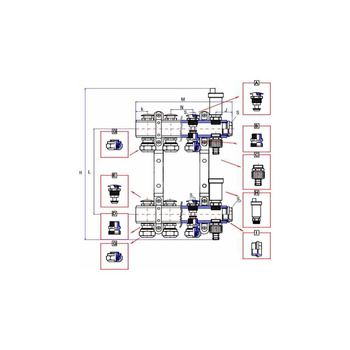 Rozdzielacz ogrzewania RUMET 71K 10 obwodowy
