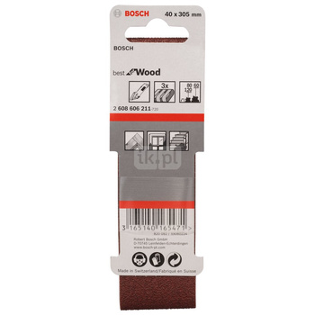 PAS BEZK. 40X305 BEST F/WOOD P60/80/100