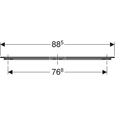Uchwyt iCon: Biały / matowy, 88.5cm