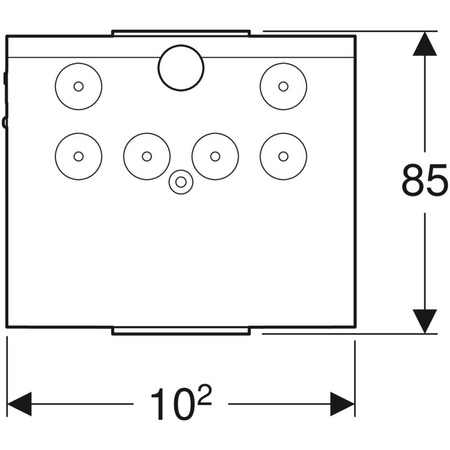 Oświetlenie szafy odsadzkowe Geberit Group, zasilanie akumulatorowe