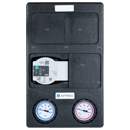 Grupa pompowa AFRISO PrimoTherm K 180-3 DN 25 GW 1'' x 1'', z zaworem mieszającym, z zaworem termostatycznym, z izolacją, z pompą obiegową