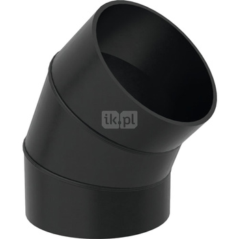 Długi łuk 45' GEBERIT HDPE, polietylen, 315 mm, DN 300 x 315 mm x DN 300 (króciec)