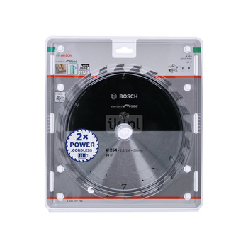 Ostrze do piły tarczowej bezprzewodowej Standard for Wood 254 x 2,2 / 1,6 x 30 T60