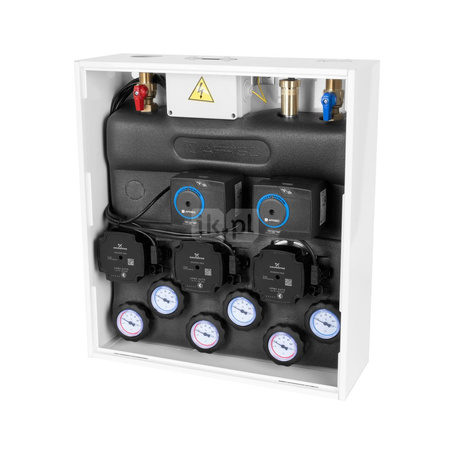 Grupa pompowa AFRISO PrimoBox AZB 355 GZ x GW 3/4'' x 3/4'', z izolacją, z siłownikiem arm 141