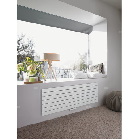 Grzejnik żeberkowy ZEHNDER Roda 1800 x 370 mm, kolor biały (RAL 9016), moc 710 W