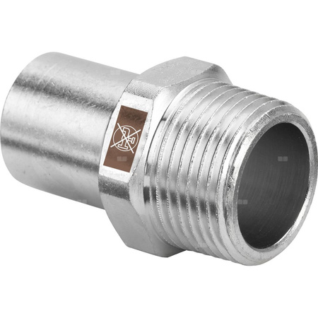 Złącze VIEGA 1711.1, stal nierdzewna / stal nierdzewna, 28 mm x 1'' (kw x gz)