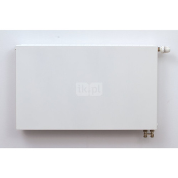 Grzejnik panelowy Design Style zasilany z dołu z wbudowanym zaworem termostatycznym, 2241 W, 140 x 60 x 11,3, mocowanie typu  L