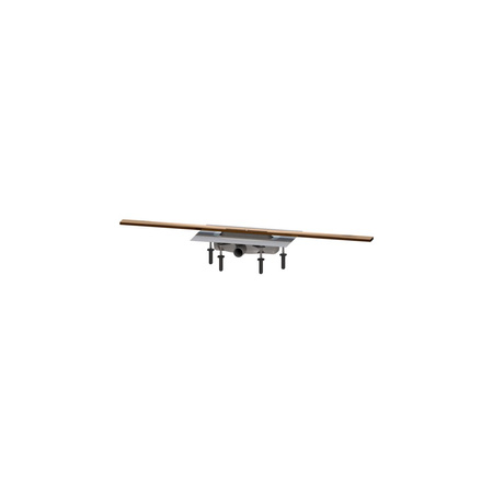 Linearis Infinity 60 z Mechanicznym syfonem Megastop, Szczotkowana powierzchnia - brąz, 1000 mm