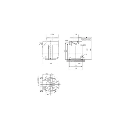 Pompa do ścieków WILO DrainLift WS 50E BASIC/MINI3 V04/M06-523 50 Hz / 13.33 m³/h / 0.93 W