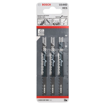 Brzeszczot do wyrzynarek U 144 D 3 szt.