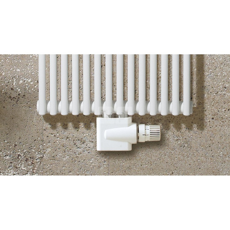 Grzejnik Zehnder Kleo KLV-150 - 9 Elem., Kolor Biały (RAL 9016), Typ złącza Code 5410, Konsole ścienne C5, Ilość zest naściennych 4