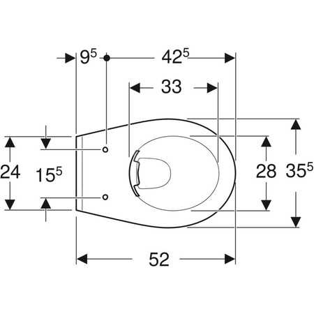 REKORD Miska ustępowa wisząca lejowa Rimfree