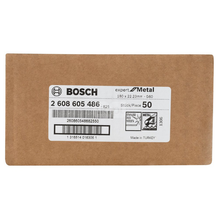 FIBR.D180MM P60 E/MET ALOX BR MIN 50