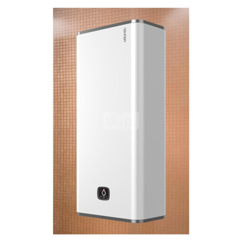 Elektryczny ogrzewacz wody VERTIGO-2 Wi-Fi (kolor BIAŁY) model płaski, średnia pojemność, wiszący pionowo lub poziomo, pojemność 50 l
