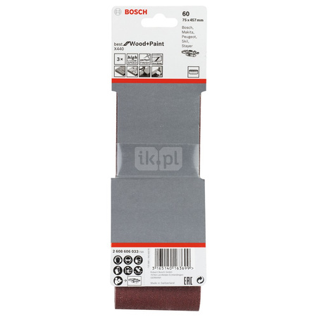 PAS BEZK. 75X457 BEST F/WOOD P60