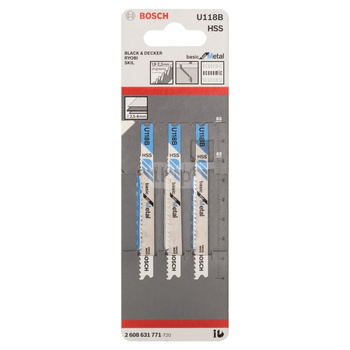 Brzeszczot do wyrzynarek U 118 B 3 szt