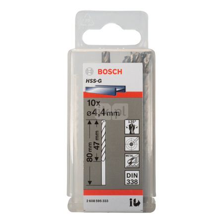 WIERTŁO STAND. HSS-G 135 '4,4/47MM