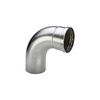 Łuk Sanpress 90' VIEGA 2316.1XL Jednoczęściowy, stal nierdzewna / stal nierdzewna, 64 mm (kw x mz) z uszczelką