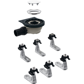 Skrzynka montażowa do paneli do natrysków bezbrodzikowych Geberit Setaplano, d50, H115 h50, 6x