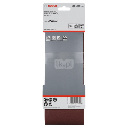 PAS BEZK. 100X610 BEST F/WOOD P120