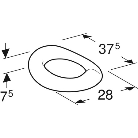 Deska sedesowa dla małych dzieci Geberit Bambini, czerwona