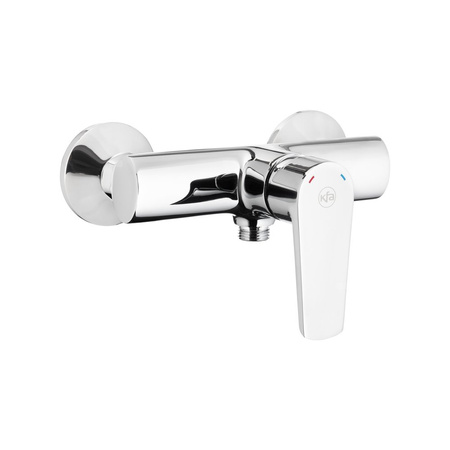 Bateria natryskowa ścienna KFA Armatura NEON, kolor chrom