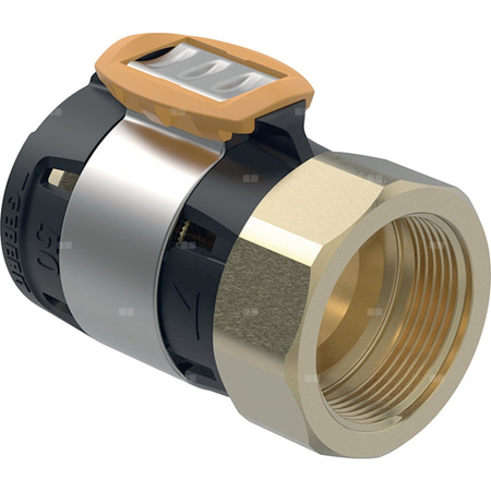 Złączka przejściowa GEBERIT FlowFit, brąz krzemowy bezołowiowy, 1 1/2'' x 50 mm (GW x łącznik zaprasowywany)