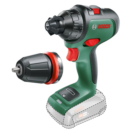 Bosch wiertarko-wkrętarka akumulatorowa AdvancedDrill 18V + 2 adaptery (bez baterii), silnik bezszczotkowy