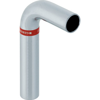 Kolano 90' GEBERIT Mapress C-Stahl bose, stal (Ocynk galwaniczny/elektrolityczny) (ocynk), 42 mm, DN 40 x 42 mm x DN 40 (końcówka wciskana x końcówka wciskana)