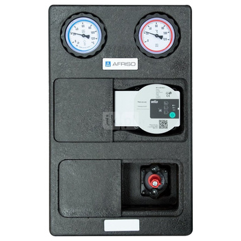 Grupa pompowa AFRISO PrimoTherm K 180-2 DN25 WP 3-WM GZ x GW 1 1/2'' x 1'', z zaworem mieszającym, z izolacją, z pompą obiegową