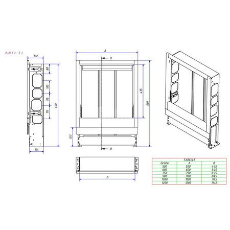 Szafka podtynkowa, stalowa, lakierowana biała VSU-5