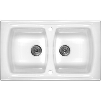 Deante Lusitano Zlewozmywak 2-komorowy bez ociekacza