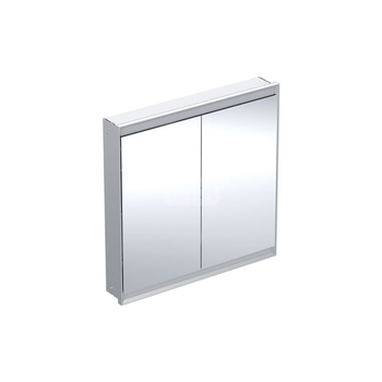 Geberit ONE Szafka z lustrem, Comfort Light, B90cm, H90cm, T15cm, montaż podtynkowy, z dwojgiem drzwi, szary