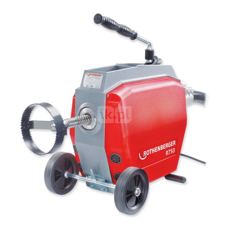 R750 Maszyna do czyszczenia rur z wężem prowadzącym