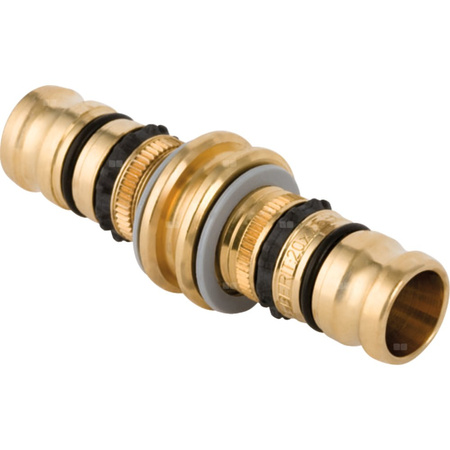 Złączka GEBERIT Mepla, mosiądz, 16 mm, DN 16 x 16 mm x DN 16 (końcówka wciskowa x końcówka wciskowa)