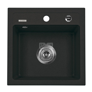 Deante Zorba Zlewozmywak 1-komorowy bez ociekacza - grafitowy