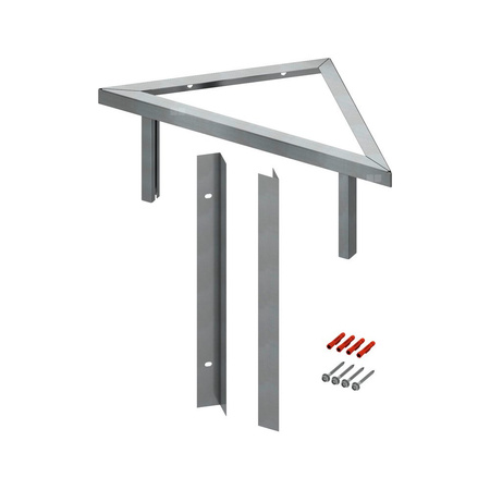 Mocowanie stelaża do ściany masywnej pod kątem 45 stopni TECE profil