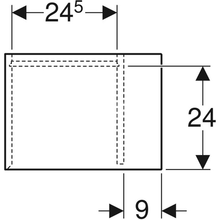 Element boczny iCon 37 cm x 40 cm x 27,3 cm, Piaskowo-szary / Lakierowany na wysoki połysk
