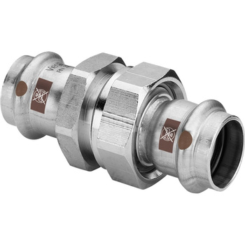 Dwuzłącze VIEGA 1760, stal nierdzewna / stal nierdzewna, 54 mm (zz x zz)