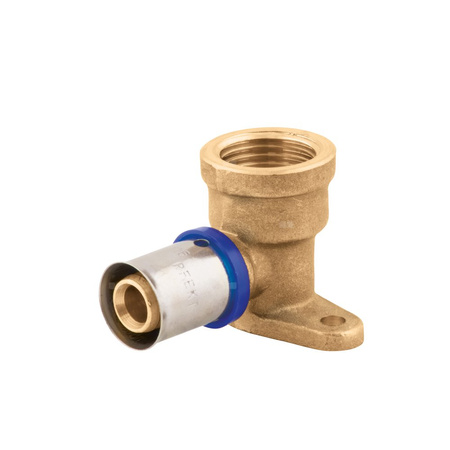 Kolano z mocowaniem PERFEXIM 738, mosiądz, 1/2 x 16 (gw x zz)