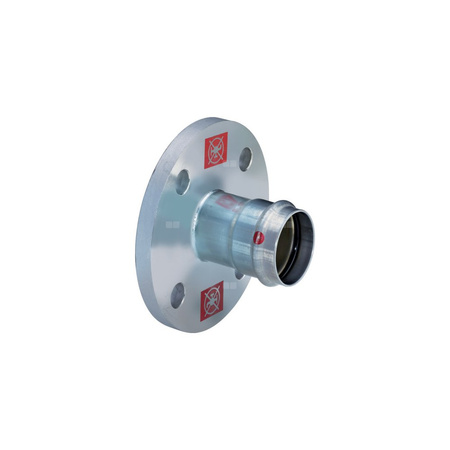 Przejście kołnierzowe z SC-Contur Prestabo VIEGA 1159.1 Jednoczęściowy, stal (Ocynk galwaniczny/elektrolityczny) / stal (ocynk), DN 32 x 35 mm (kołnierz x mz), 66 mm z uszczelką