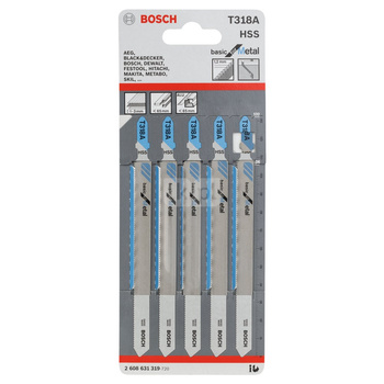 Brzeszczot do wyrzynarek T 318 A 5 szt.