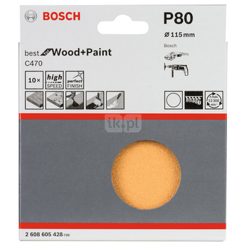 PAP. ŚCIER. RW D115 G80 10PC NS