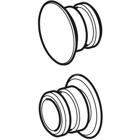 Bolce mocujące okładzin bocznych Monolith, czarny chrom