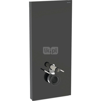 Moduł sanitarny do WC wiszącego GEBERIT Monolith Plus, 1140 mm x 505 mm x 106 mm, front: czarny, bok: czarny