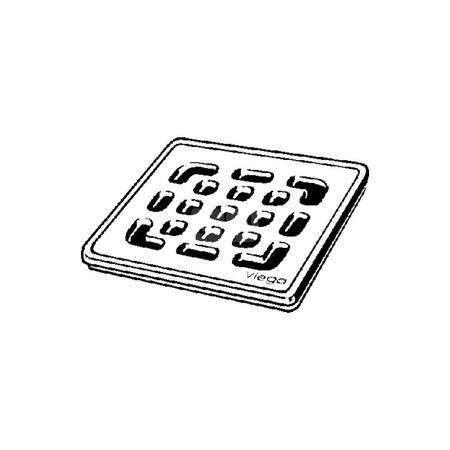 Rama, stal nierdzewna / błyszczący do odpływów prysznicowych VIEGA 4934.8