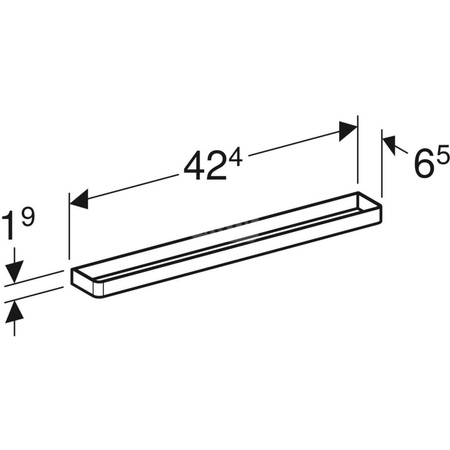 Uchwyt na ręczniki iCon 42,4x1,9x4,9 lava